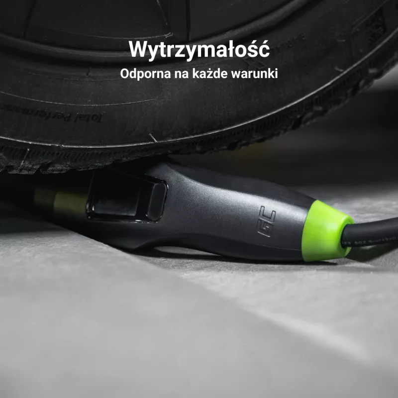 Green Cell Habu EVGC01 Cargador móvil para vehículos eléctricos 11 kW 7 m Type 2 CEE Wallbox negro