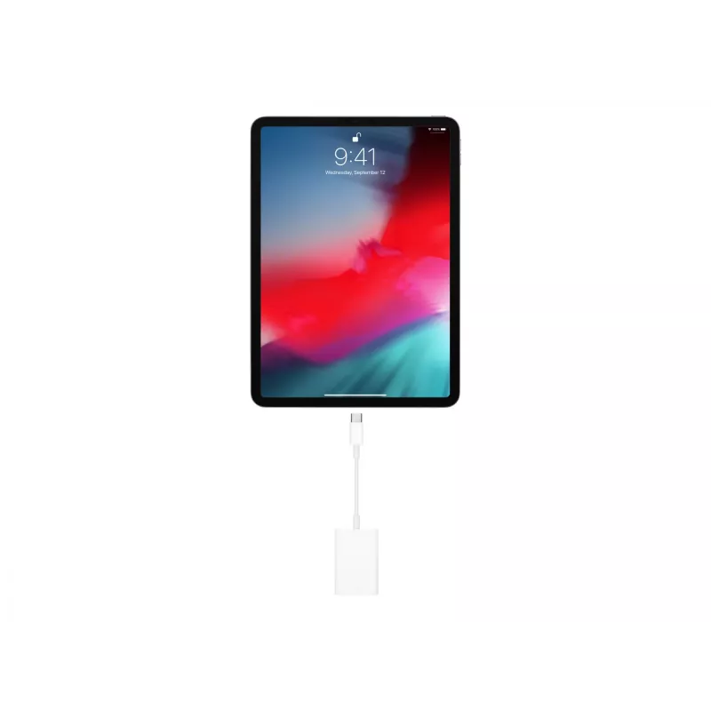 Lector de tarjetas Apple MW653ZM/A USB 2.0 Type-C blanco compatible con SD