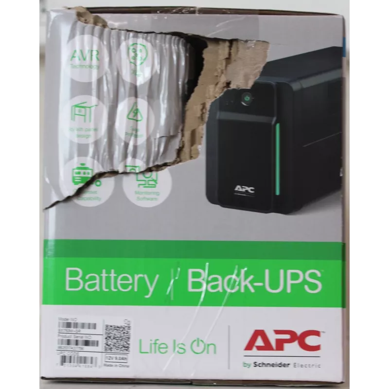 Sistema de alimentación ininterrumpida Schneider Electric APC Back-UPS BX750MI-GR — 750 VA, 410 W, Line-Interactive, batería integrada
