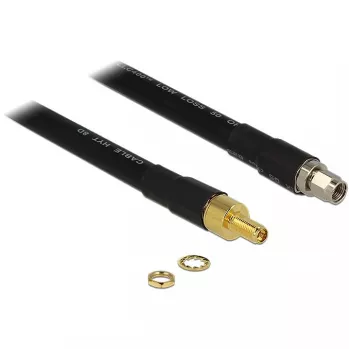 Cable coaxial DeLOCK 0,4m RP-SMA/RP-SMA