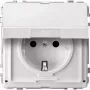 Toma de corriente Merten MEG2310-7219 CEE 7/3 blanca 250 V 16 A (compatible con conector CEE 7/4)