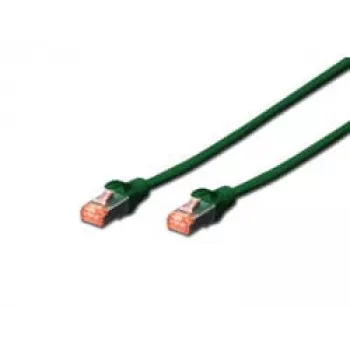 Cable de parcheo Digitus CAT 6A S/FTP 0,5 m verde DK-1644-A-005/G