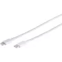 Cable Lightning S/CONN 14-13050 0,5 m blanco