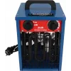 Calefactor ventilador eléctrico BLAUPUNKT EH7010 – 2000 W, elemento de acero inoxidable, IPX4, instalación en suelo, para hasta 22 m², negro/azul/rojo