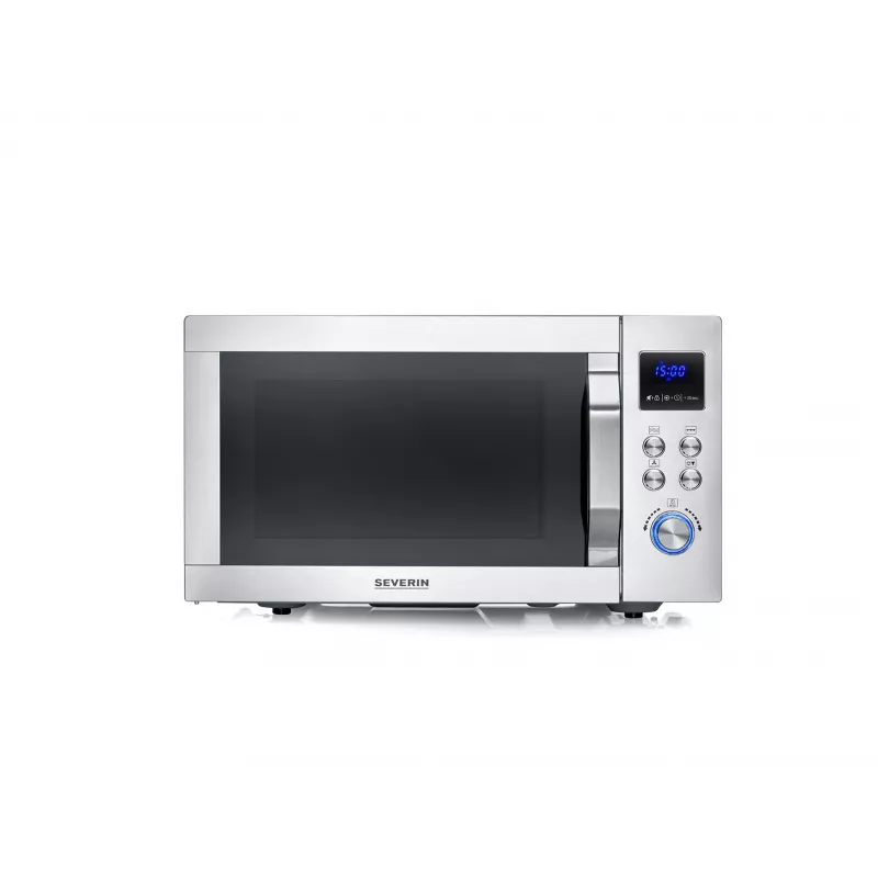 Microondas combinado SEVERIN MW 7918, de sobremesa, 25 l, 900 W, indicador LED, plateado