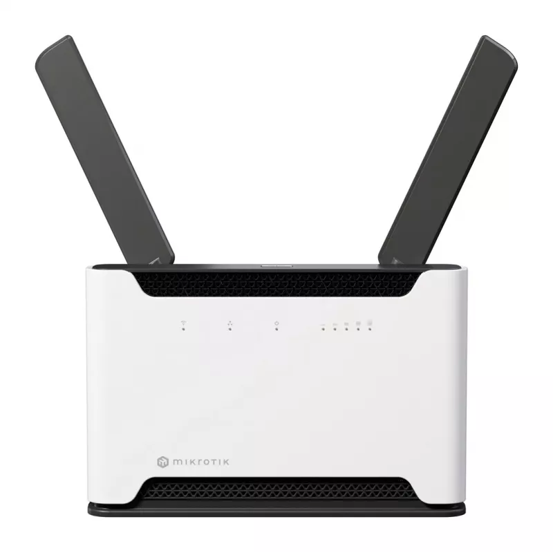 Router Wi-Fi MikroTik Chateau PRO ax — Banda dual 2,4/5 GHz, 3548 Mbit/s, PoE, 5x LAN, 2 antenas externas, gris/blanco