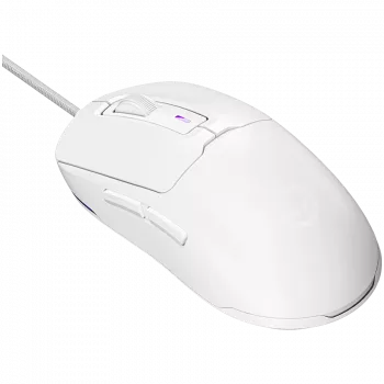LORGAR MSA10, ratón gaming Advanced Ultralight con cable, blanco