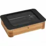 WMF Fusiontec Fuente rectangular para horno de cerámica, acero, madera