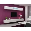 Conjunto de armarios de salón Cama VIGO 12 blanco/blanco brillante