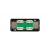 Toma de conexión Extralink CAT6 UTP, conector pasante, negro