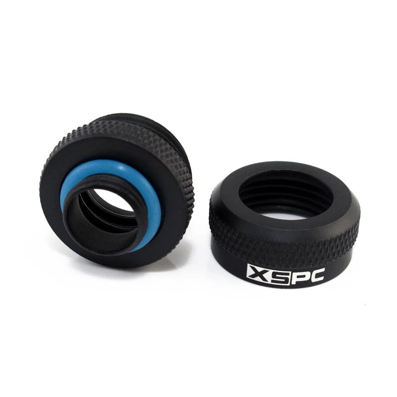 Conector XSPC G1/4 a tubo rígido de 14 mm, negro mate - 8 uds.