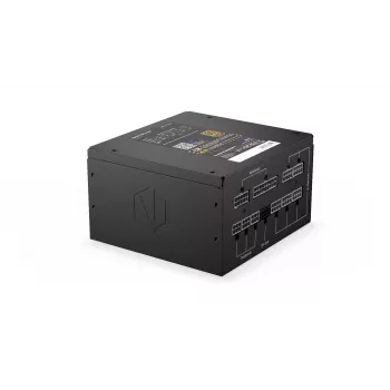 Fuente de alimentación ENDORFY Supremo FM6 850 W, ATX de 24 pines, totalmente modular, 80 PLUS Gold, ventilador de 120 mm, negro