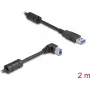 Cable USB DeLOCK conector macho Type-A a conector macho Type-B 90° en ángulo 2 m