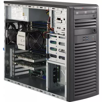 Supermicro SuperChassis 732D4-903B chasis de servidor torre, E-ATX, 900 W, negro, USB/audio