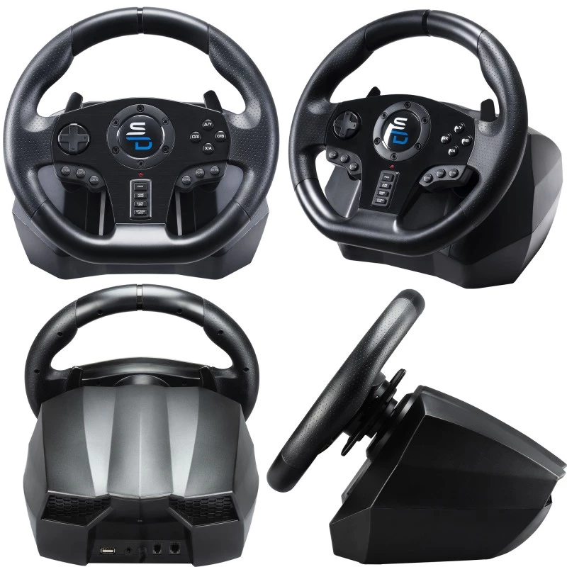 Volante + pedales Subsonic GS850-X negro rotación 270° USB