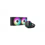 Refrigeración líquida todo en uno para CPU DeepCool R-LD240-BKDMMN-G-1 240 mm RGB, 2 ventiladores de 120 mm, PWM, tubos de 41 cm, radiador de aluminio