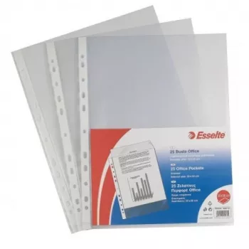 Fundas Esselte, A3, 75 micras, mate, vertical, pack de 50 uds.