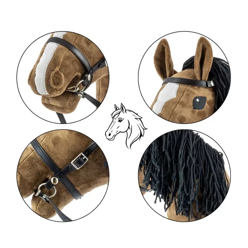Caballo de juguete Hobby Horse marrón oscuro