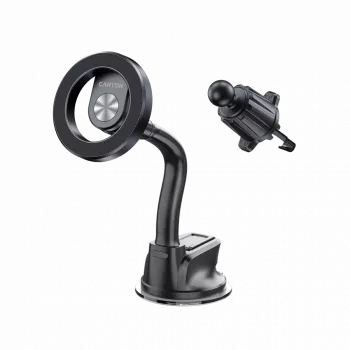 CANYON Soporte magnético para coche OnGrip 12 ventosa + ventilación negro
