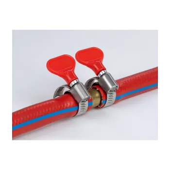 Pinza de mariposa DeLOCK 400 SS 40–60 mm 5 uds. rojo