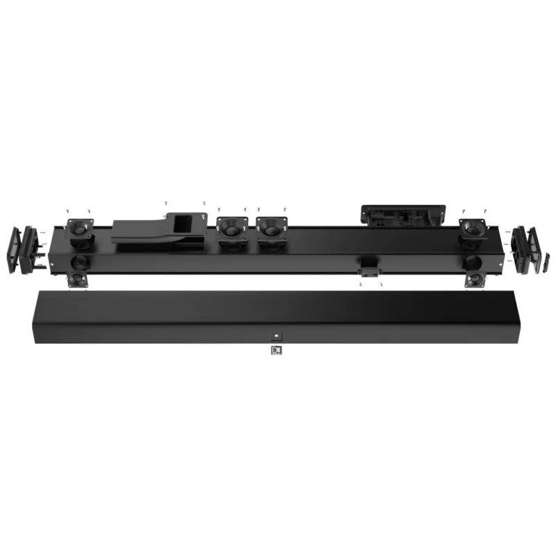 AUDAC IMEO2 barra de sonido profesional de 3 vías, 3.1, Bluetooth, HDMI, subwoofer de 30 W, negro