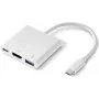 Renkforce RF-4366444 hub de interfaz USB 3.2 Gen 1 (3.1 Gen 1) Type-C blanco (RF-4366444)