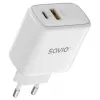 Savio LA-12 cargador para dispositivos móviles universal blanco AC carga rápida interior