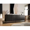 Cómoda Cama ISLA 200x40x75 negro mate