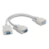 Cable serie DeLOCK 67160 beige 0,3 m DB-9