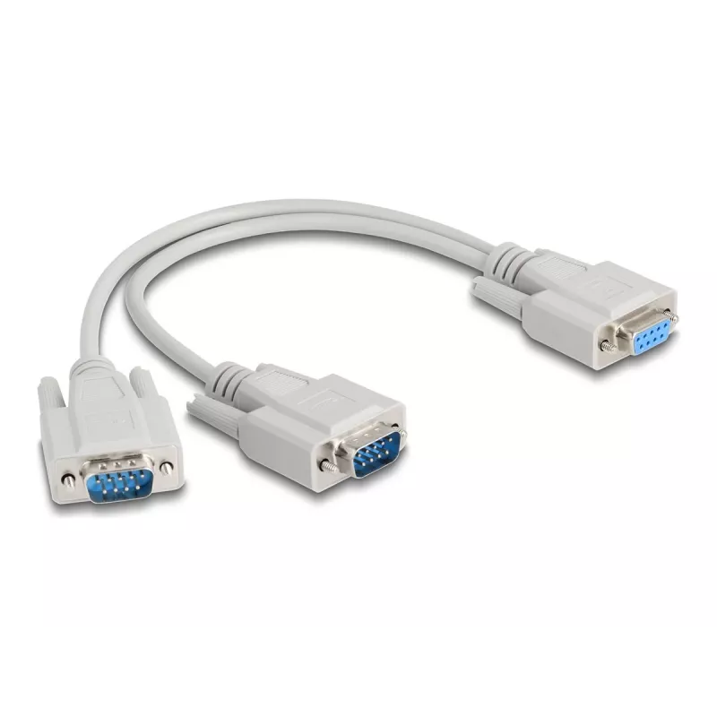 Cable serie DeLOCK 67160 beige 0,3 m DB-9