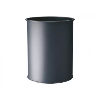 Papelera Durable 330158 15 L redonda metal antracita