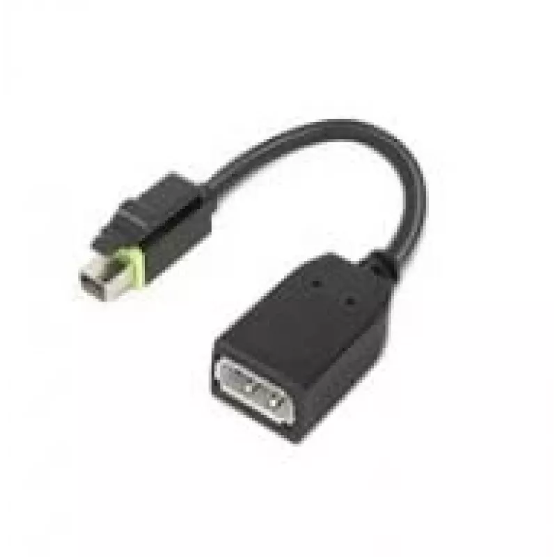 Adaptador de cable de vídeo Lenovo 4X90Q93975 Mini DisplayPort DisplayPort negro