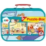 Bobo Siebenschläfer Puzzle-Box en maletín de metal (2x 26 piezas, 2x 48 piezas)