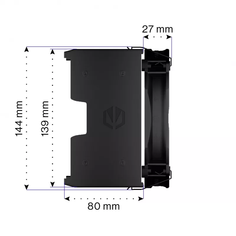 Disipador de CPU Endorfa Fortis 5 negro