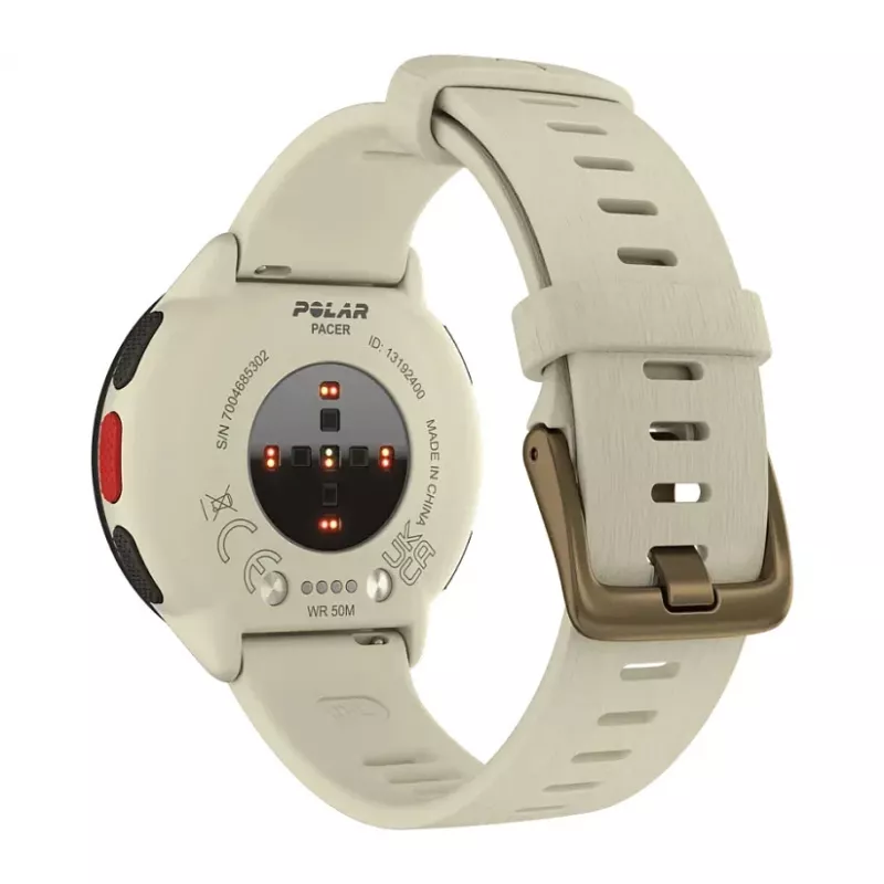 Smartwatch POLAR Pacer, talla S/L, bisel negro con correa de silicona morada