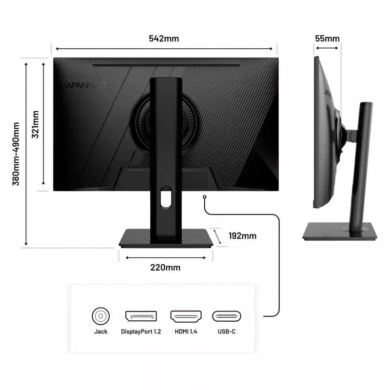 Japannext JN-IPS238FHDR-C65W-HSP Monitor