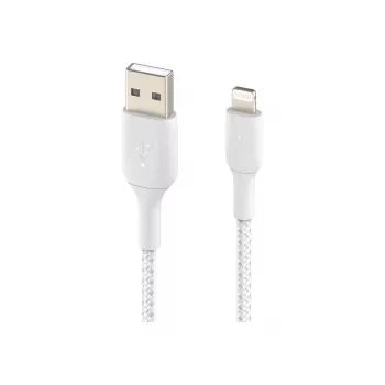 Belkin BOOST CHARGE - Cable Lightning - Lightning macho a USB macho - 3 m - blanco - para Apple iPad/iPhone/iPod (Lightning)