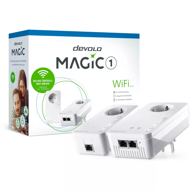 Magic 1 WiFi 2-1-2 Starter Kit, Powerline dos adaptadores