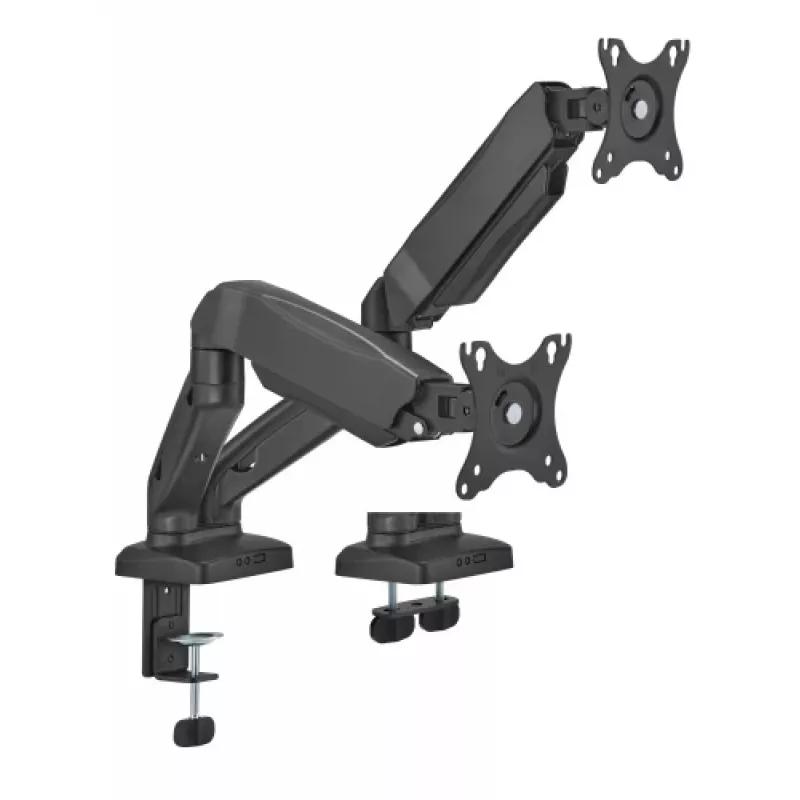Brazo de monitor up up Economical Interactive Counterbalance doble brazo matte black VESA 75x75/100x100
