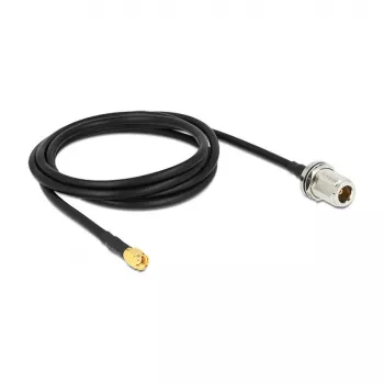 Cable coaxial DeLOCK 88845 1,5 m Negro