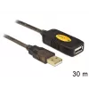 Cable USB DeLOCK 30 m USB2.0 USB A Negro