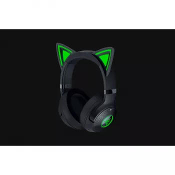 Auriculares Razer Kraken Kitty V2 BT — Bluetooth inalámbrico, circumaurales, diadema, 20–20000 Hz, 325 g, negro