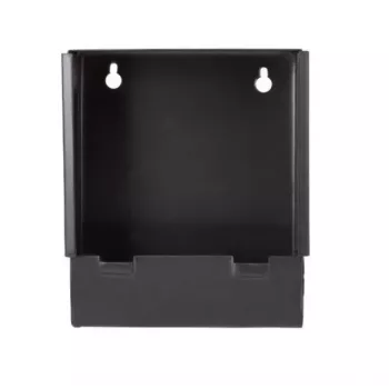 Recogedor de balines metálico broń.pl K-17-3 17x17 cm plano — placa captabalines para dianas, negra, montaje en pared o soporte