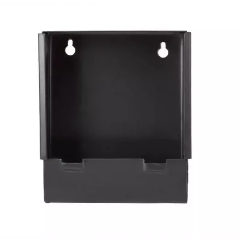 Recogedor de balines metálico broń.pl K-17-3 17x17 cm plano — placa captabalines para dianas, negra, montaje en pared o soporte
