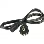 Wentronic Goobay cable de conexión para aparatos con conector frío, 2 m, negro - Type-F (Type-F, CEE 7/7) > conector hembra C13 (conexión de aparato frío) (50098)