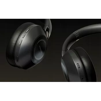 Auriculares Vention NBBB0 SoundMate S11 — auriculares inalámbricos Bluetooth 5.3 de gancho, estuche de carga 400 mAh, hasta 20 h, negro