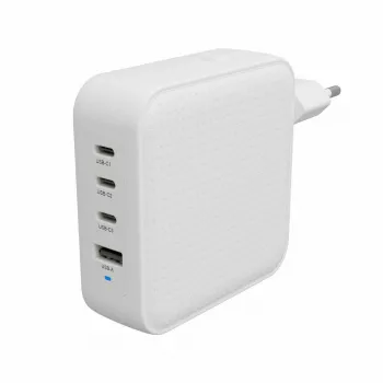 Hyper HyperJuice cargador de viaje USB-C GaN de 100W 3C+1A - blanco (HJ1002WHWWGL)