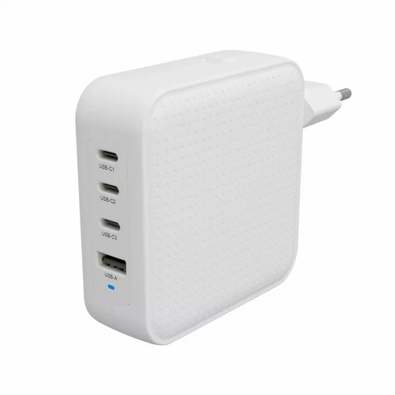 Hyper HyperJuice cargador de viaje USB-C GaN de 100W 3C+1A - blanco (HJ1002WHWWGL)