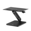 Soporte de escritorio Maclean para monitor o portátil, pistón de gas, para trabajar de pie y sentado, negro, MC-493