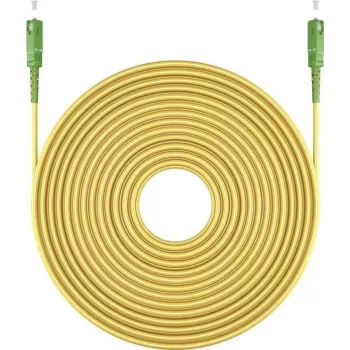 Goobay 59637 Cable de fibra óptica 0,5 m SC/APC FTTH OS2 amarillo (59637)
